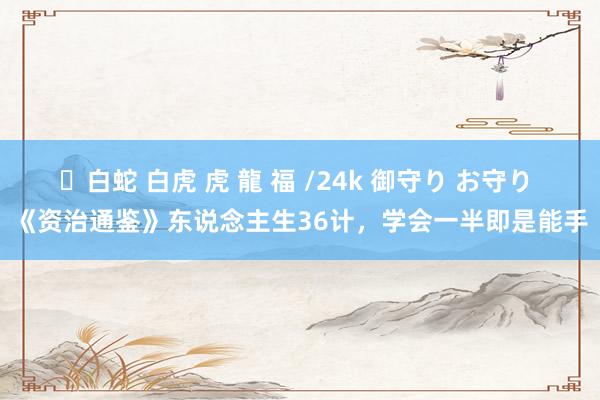 ✨白蛇 白虎 虎 龍 福 /24k 御守り お守り 《资治通鉴》东说念主生36计,学会一半即是能手