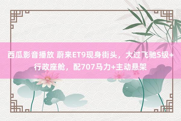西瓜影音播放 蔚来ET9现身街头，大过飞驰S级+行政座舱，配707马力+主动悬架