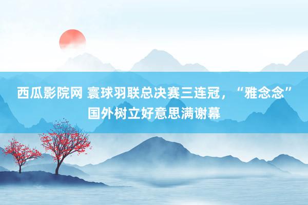 西瓜影院网 寰球羽联总决赛三连冠，“雅念念”国外树立好意思满谢幕