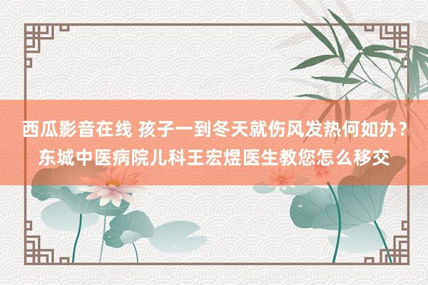 西瓜影音在线 孩子一到冬天就伤风发热何如办？东城中医病院儿科王宏煜医生教您怎么移交
