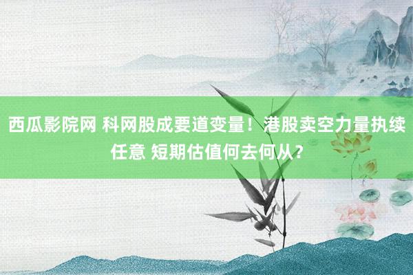 西瓜影院网 科网股成要道变量！港股卖空力量执续任意 短期估值何去何从？