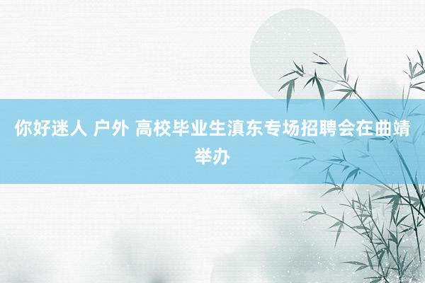 你好迷人 户外 高校毕业生滇东专场招聘会在曲靖举办