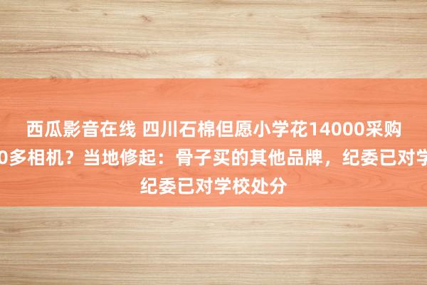 西瓜影音在线 四川石棉但愿小学花14000采购市价600多相机？当地修起：骨子买的其他品牌，纪委已对学校处分