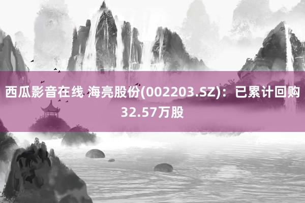 西瓜影音在线 海亮股份(002203.SZ)：已累计回购32.57万股