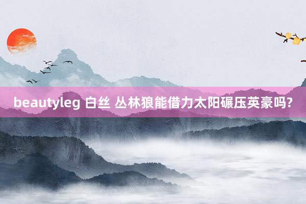 beautyleg 白丝 丛林狼能借力太阳碾压英豪吗?