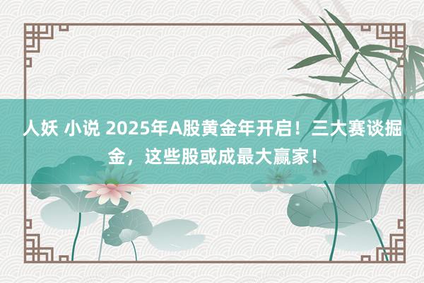 人妖 小说 2025年A股黄金年开启！三大赛谈掘金，这些股或成最大赢家！