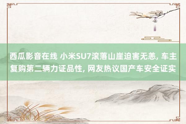 西瓜影音在线 小米SU7滚落山崖迫害无恙， 车主复购第二辆力证品性， 网友热议国产车安全证实