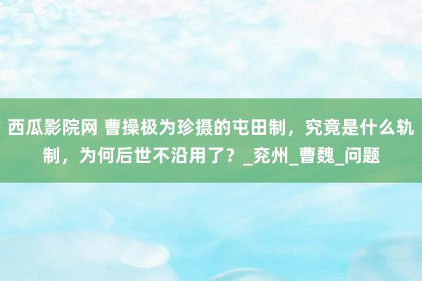 西瓜影院网 曹操极为珍摄的屯田制，究竟是什么轨制，为何后世不沿用了？_兖州_曹魏_问题