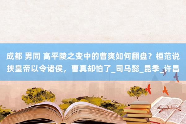 成都 男同 高平陵之变中的曹爽如何翻盘？桓范说挟皇帝以令诸侯，曹真却怕了_司马懿_昆季_许昌