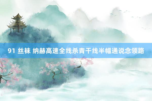 91 丝袜 纳赫高速全线杀青干线半幅通说念领路